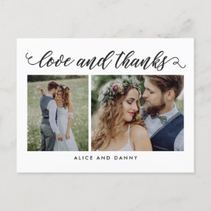 Bedankt voor de liefdesCOLOR, bedankt Briefkaart