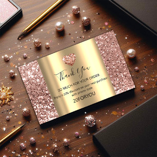 Bedankt voor de Logo Hart Korting kopen Visitekaartje