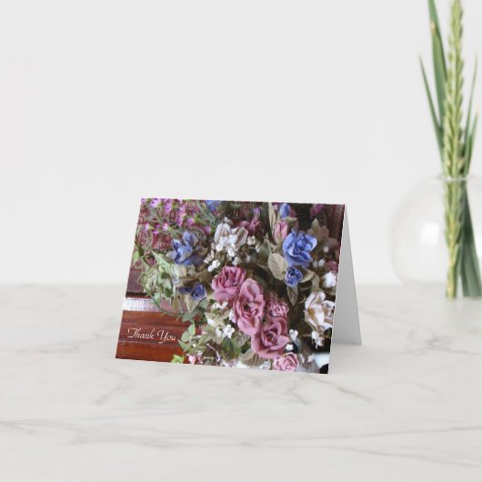 Bedankt voor de Lovely Flowers Note Kaart (Voorkant)