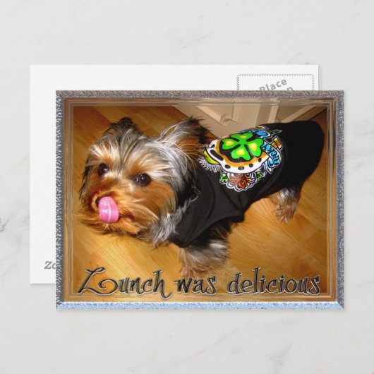 Bedankt voor de lunch briefkaart (Voorkant / Achterkant)