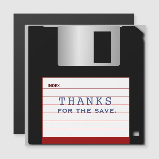 BEDANKT VOOR DE MAGNETISCHE SAVE KAART (Voorkant / Achterkant)