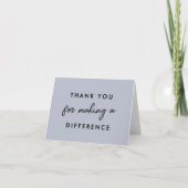 Bedankt voor de Making a Difference Card (Voorkant)