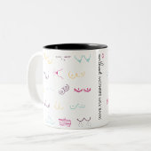 Bedankt voor de Mammaries - Rainbow Tweekleurige Koffiemok (Voorkant links)