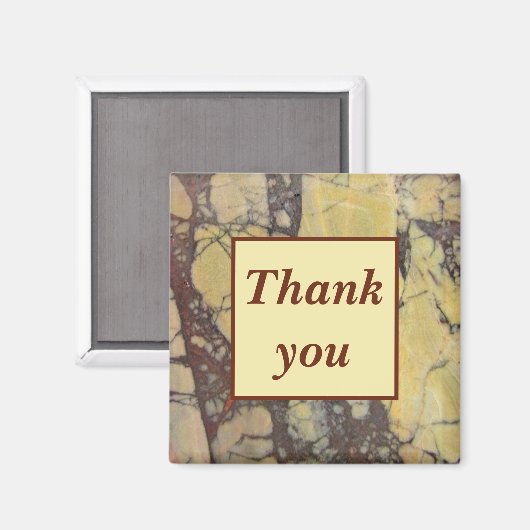 Bedankt voor de marmering van Agate Gemstone Magneet (Voorkant / Achterkant)