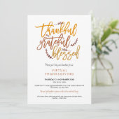 Bedankt voor de meedogenloze virtuele Thanksgiving Kaart (Staand voorkant)