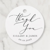 Bedankt voor de minimalistische bruiloft bedankjes labels (Voorkant)