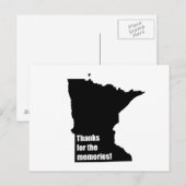Bedankt voor de Minnesota-Memories Briefkaart (Voorkant / Achterkant)