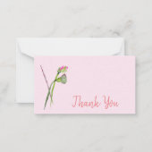 Bedankt voor de moderne lotusbloem waterverf kunst notitiekaartje (Voorkant)