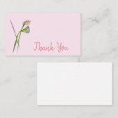 Bedankt voor de moderne lotusbloem waterverf kunst notitiekaartje (Voorkant / Achterkant)