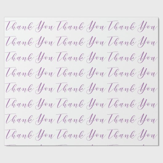 Bedankt voor de moderne typografie cadeaupapier (Vlak)