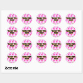Bedankt voor de moeders | Roze Rozen Stickers (Vel)