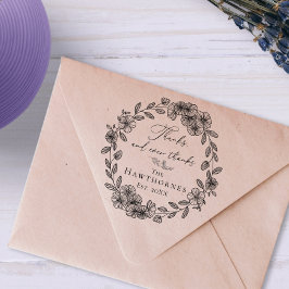 Bedankt voor de mooie botanische Shakespeare quote Rubberstempel