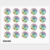 Bedankt voor de naam Rainbow Drivers Holographic Ronde Sticker (Vel)