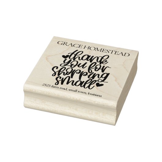Bedankt voor de ondersteuning van Small Business A Rubberstempel (Stempel)