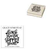 Bedankt voor de ondersteuning van Small Business A Rubberstempel (Gestempeld)