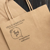 Bedankt voor de ondersteuning van Small Business A Rubberstempel