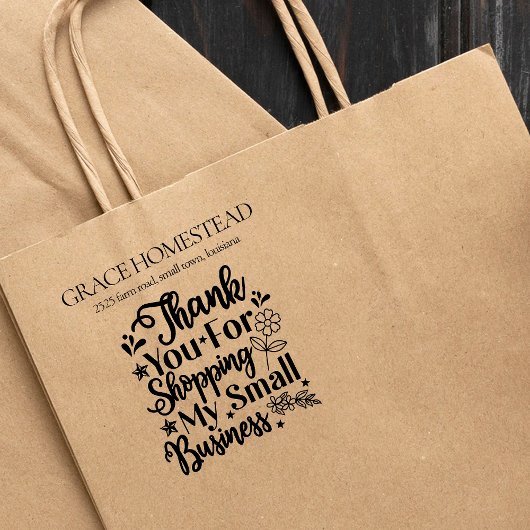 Bedankt voor de ondersteuning van Small Business A Rubberstempel