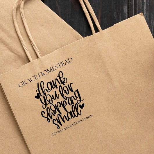 Bedankt voor de ondersteuning van Small Business A Rubberstempel