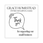 Bedankt voor de ondersteuning van Small Business A Rubberstempel (Afrduk)