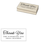 Bedankt voor de ondersteuning van zakelijk elegant rubberstempel (Gestempeld)