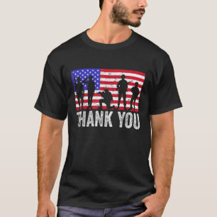 Bedankt voor de Patriottische Amerikaanse Vlag 4 j T-shirt