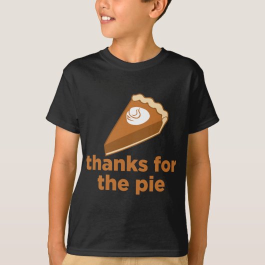 Bedankt voor de Pie T-shirt (Voorkant)