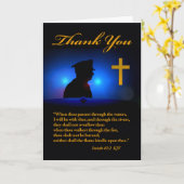 Bedankt voor de politie, religieus thema kaart (Gele Bloem)
