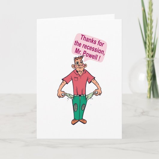 Bedankt voor de recessie, mijnheer Powell Kaart (Voorkant)