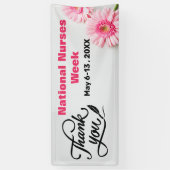 Bedankt voor de roze Nationale Verpleegkundigen We Spandoek (Verticaal)