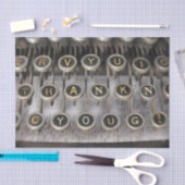 Bedankt voor de schrijfmachine tissuepapier (Craft)