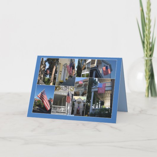 Bedankt voor de service American Flag Collage (Achterkant)