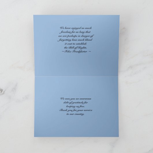 Bedankt voor de service American Flag Collage (Binnen)