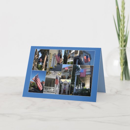 Bedankt voor de service American Flag Collage (Voorkant)