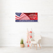 Bedankt voor de service, Patriottic USA Flag Custo Spandoek (Insitu)