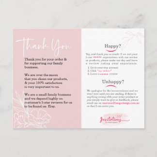 Bedankt voor de social media kaart. Zakelijke revi Briefkaart