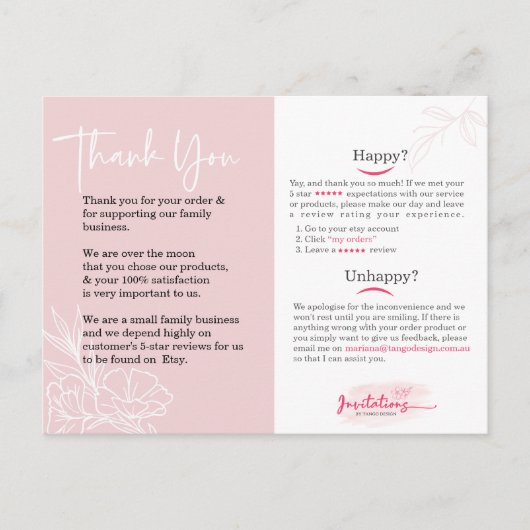 Bedankt voor de social media kaart. Zakelijke revi Briefkaart (Voorkant)