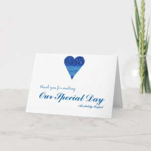 Bedankt voor de speciale dag met Bubbles Heart