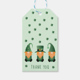 Bedankt voor de St Patricks Day Gnome Cadeaulabel