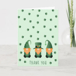 Bedankt voor de St Patricks Day Gnome Kaart