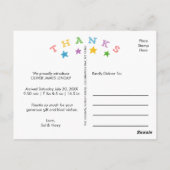 Bedankt voor de sterren | Briefkaart ter bekendmak (Achterkant)