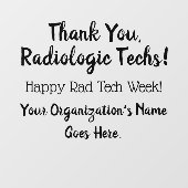 Bedankt voor de technische week raamsticker (Vel)