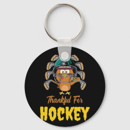 Bedankt voor de Thanksgiving Turkije Hockey Sleutelhanger