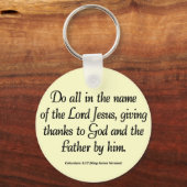 Bedankt voor de Thanksgiving van de vader Colossia Sleutelhanger (Voorkant)