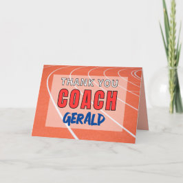 Bedankt voor de track coach aankondiging