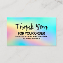 Bedankt voor de Trendy Color Holo instagram Kortin