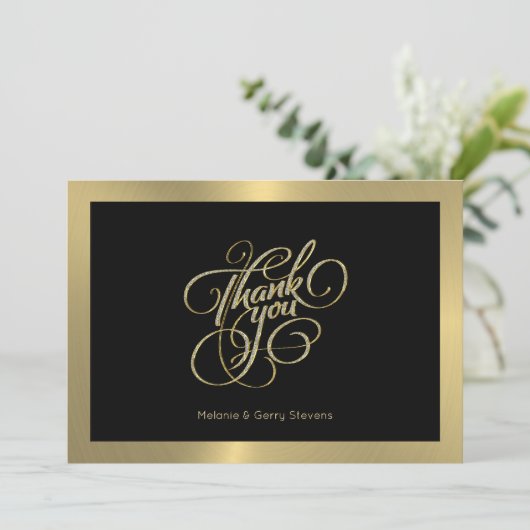 Bedankt voor de typografie, de gouden en zwarte ac (Staand voorkant)