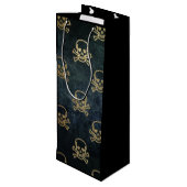 Bedankt voor de uitnodiging! wijn cadeautas (Achterkant Gekanteld)