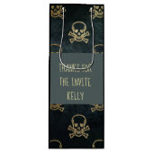 Bedankt voor de uitnodiging! wijn cadeautas (Voorkant)