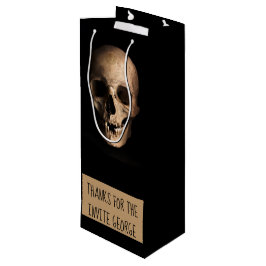 Bedankt voor de uitnodiging wijn cadeautas