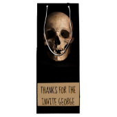 Bedankt voor de uitnodiging wijn cadeautas (Achterkant)